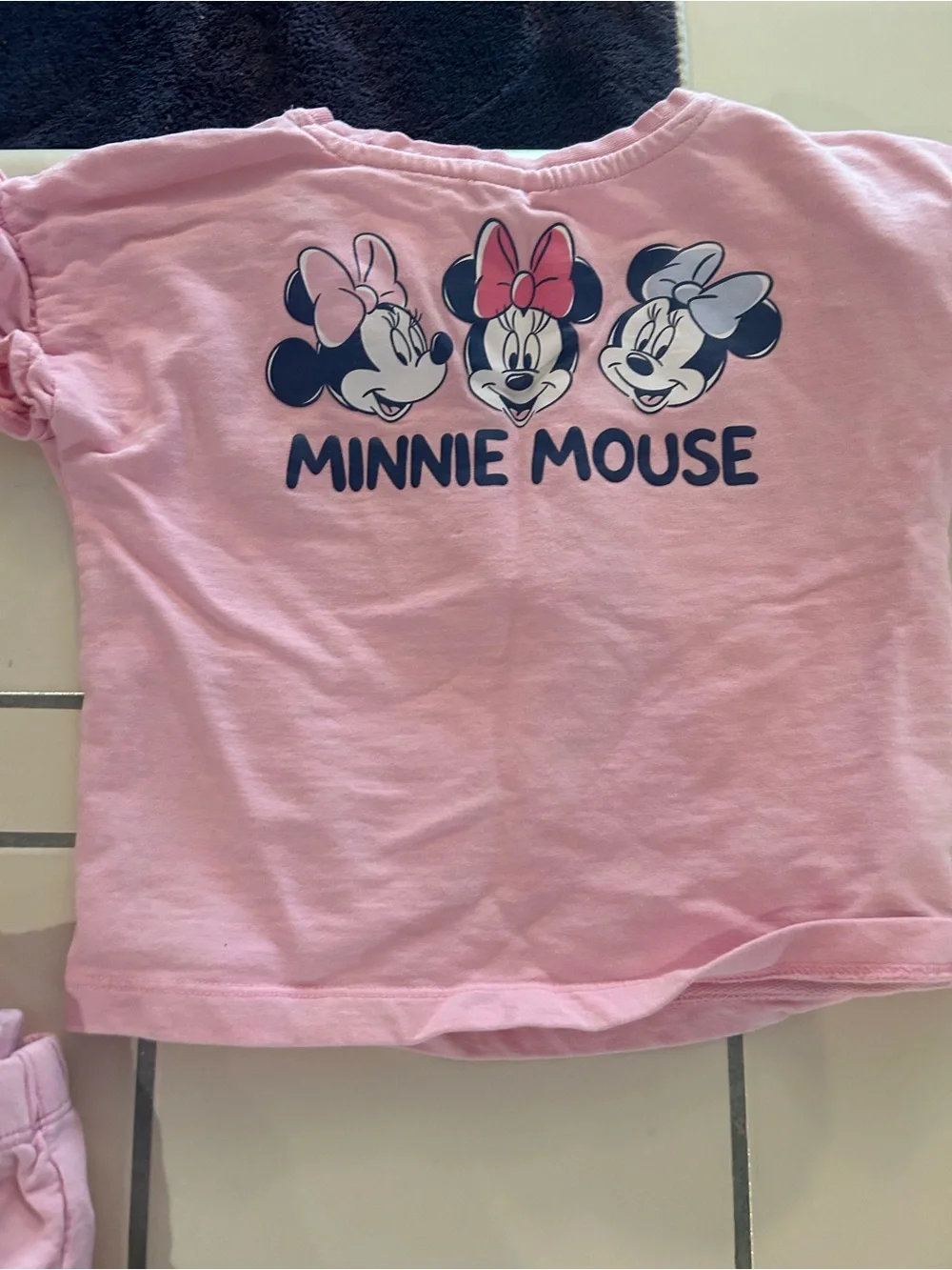 Disney Pink Minnie Mouse Girls Pajama Set